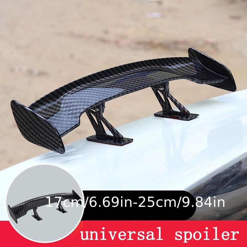Car Universal Mini Spoiler Tail Wing Carbon Fiber Look Auto Styling Decoration