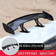 Car Universal Mini Spoiler Tail Wing Carbon Fiber Look Auto Styling Decoration