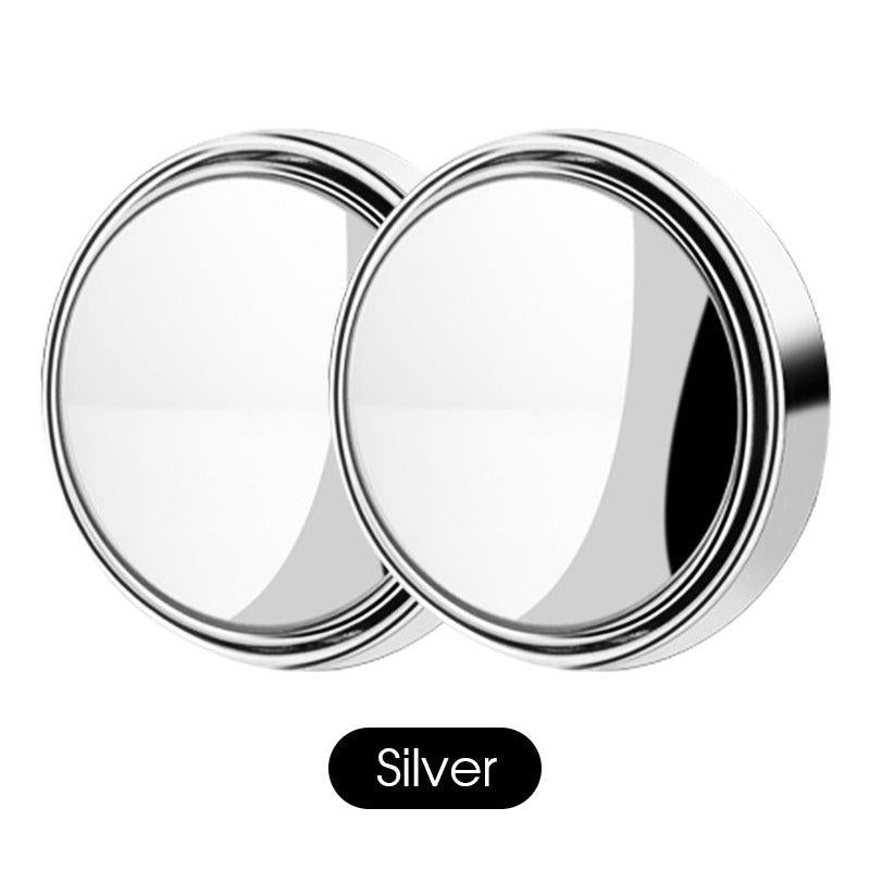 2pcs Round Mirror Blind Spot Mirrors Wide Angle Stick On Rearview Mirrors