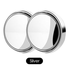 2pcs Round Mirror Blind Spot Mirrors Wide Angle Stick On Rearview Mirrors