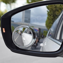2pcs Round Mirror Blind Spot Mirrors Wide Angle Stick On Rearview Mirrors