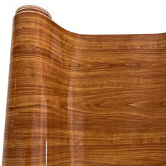 Glossy Wood Grain Vinyl Car Wrap 50cmx300cm Self Adhesive Decal Film