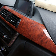 Glossy Wood Grain Vinyl Car Wrap 50cmx300cm Self Adhesive Decal Film