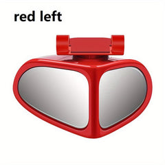 360 Rotation Car Auxiliary Mirror Clear View Blind Spot Rear Wheels