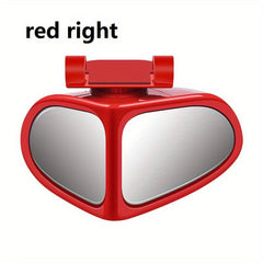 360 Rotation Car Auxiliary Mirror Clear View Blind Spot Rear Wheels