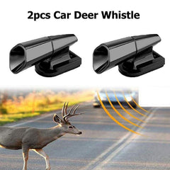 2pcs Car Deer Whistle Repeller Auto Safety Front Grille Mount Animal Alert