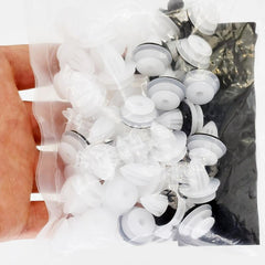 50pcs Car Door Panel Clip Fastener & Green Rivet Retainer