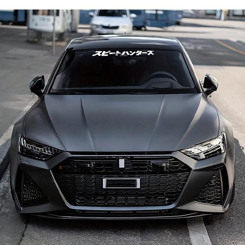 Japanese Style Car Front Window Sticker JDM Street Racing Windshield Auto Decor