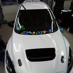 Japanese Style Car Front Window Sticker JDM Street Racing Windshield Auto Decor