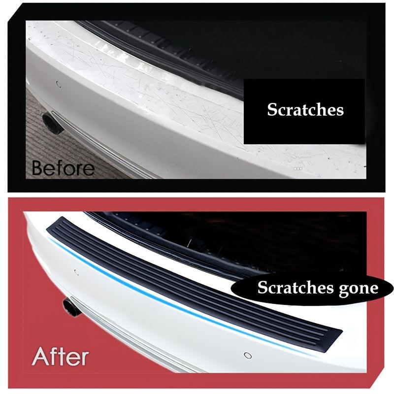 Car Trunk Sill Plate Protector Rear Bumper Rubber Molded Pad
