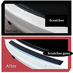 Car Trunk Sill Plate Protector Rear Bumper Rubber Molded Pad