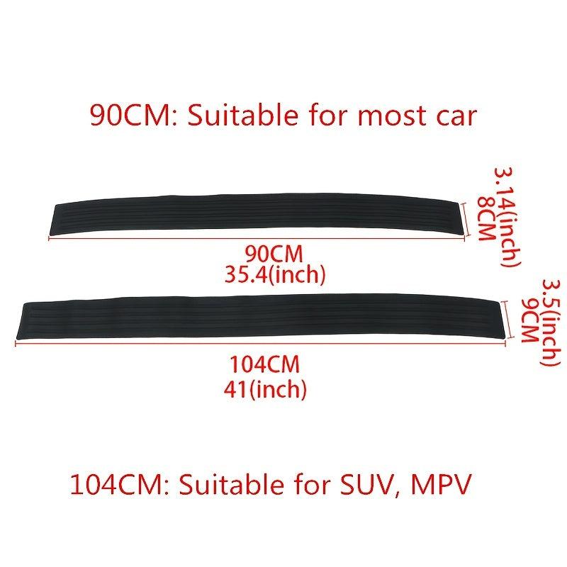 Car Trunk Sill Plate Protector Rear Bumper Rubber Molded Pad