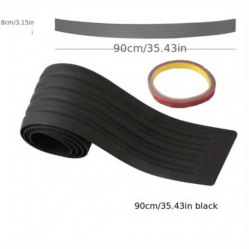 Car Trunk Sill Plate Protector Rear Bumper Rubber Molded Pad
