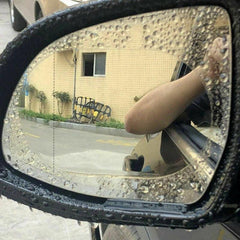 2pcs Car Anti Rain Clear Film Rear Lenses Protection 100x145mm Car Sticker