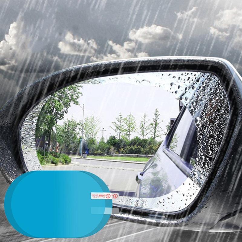 2pcs Car Anti Rain Clear Film Rear Lenses Protection 100x145mm Car Sticker
