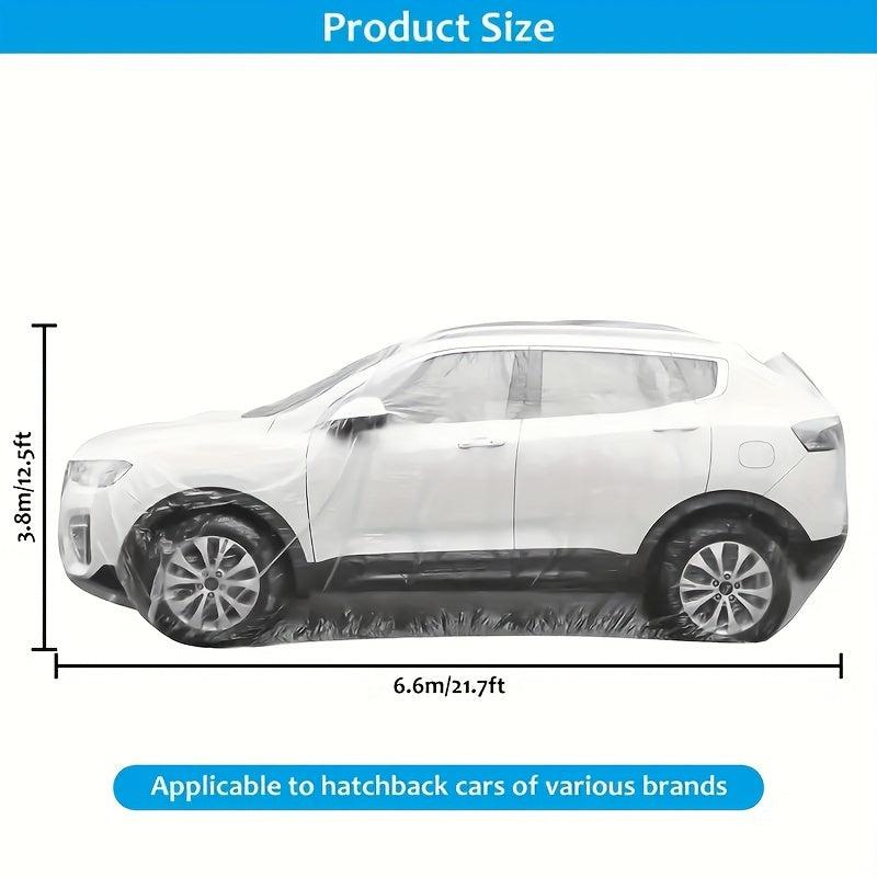 Disposable Transparent Car Cover - Protect Car from Dust & Rain