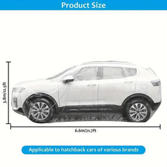 Disposable Transparent Car Cover - Protect Car from Dust & Rain