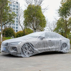 Disposable Transparent Car Cover - Protect Car from Dust & Rain