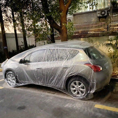 Disposable Transparent Car Cover - Protect Car from Dust & Rain
