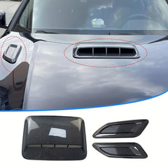 3pcs Car Air Flow Intake Hood Scoop Vent Bonnet Decorative Cover