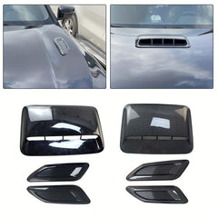 3pcs Car Air Flow Intake Hood Scoop Vent Bonnet Decorative Cover
