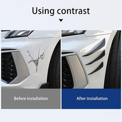 6Pcs Car Bumper Spoiler Protector Carbon Fiber Corner Guard