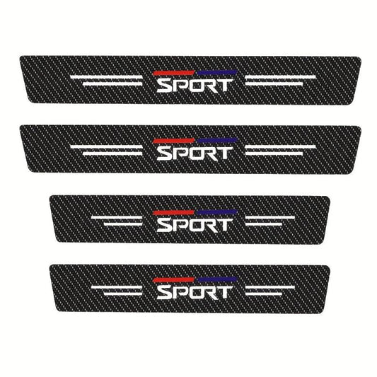 4pcs Car Door Sill Decorative Panels Door Sill Pedal Protection