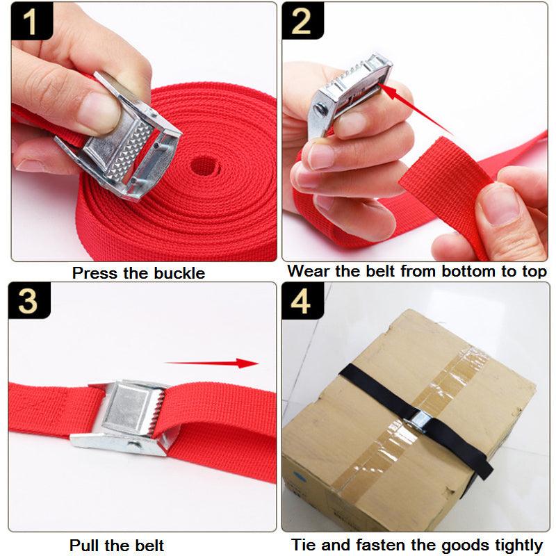 3M Buckle Tie Down Belt Cargo Straps for Car Truck Motorcycle Bike Tow Rope