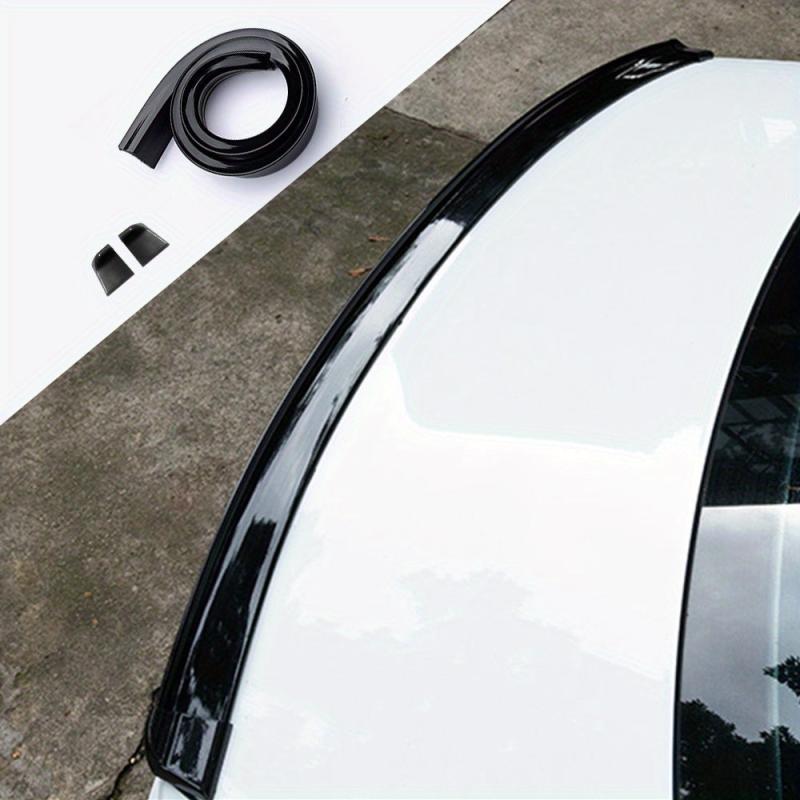 Universal Red Fiber Trunk Spoiler Lip Kit Car Rear Window Roof Spoiler