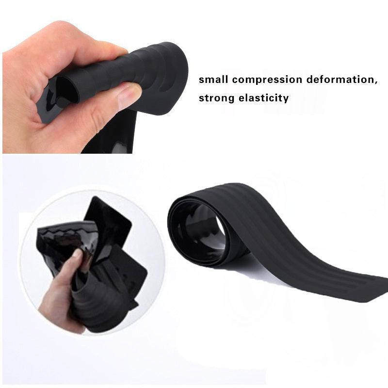 Universal Rear Bumper Guard Rubber Mouldings Pad Trim Cover Strip Car