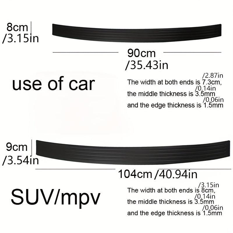 Universal Rear Bumper Guard Rubber Mouldings Pad Trim Cover Strip Car