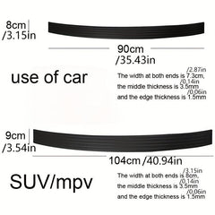 Universal Rear Bumper Guard Rubber Mouldings Pad Trim Cover Strip Car