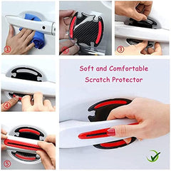 Car Door Handle Protector Red Decals Scratch Exterior Accessories
