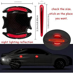 Car Door Handle Protector Red Decals Scratch Exterior Accessories