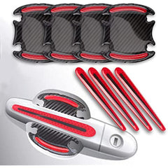 Car Door Handle Protector Red Decals Scratch Exterior Accessories