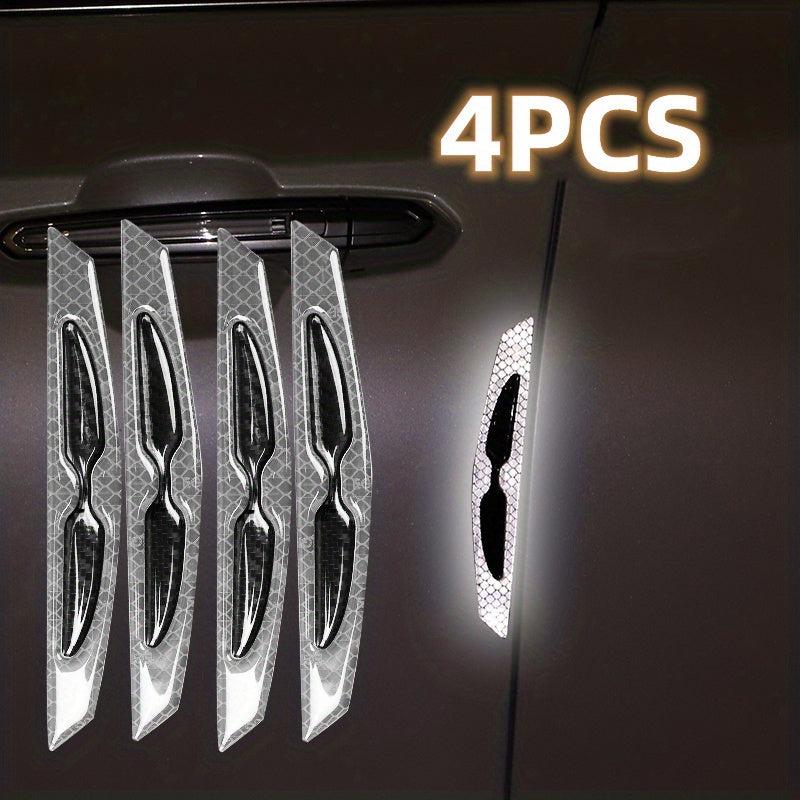 4pcs Car Door Bumper Strip Protect Collisions Scratches