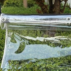 Transparent Tarpaulin Clear PVC Cover with Windows Thickened