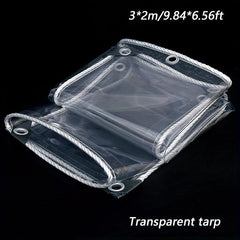 Transparent Tarpaulin Clear PVC Cover with Windows Thickened