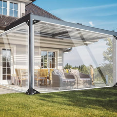 Transparent Tarpaulin Clear PVC Cover with Windows Thickened