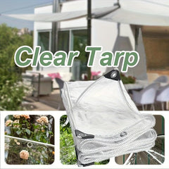 Transparent Tarpaulin Clear PVC Cover with Windows Thickened