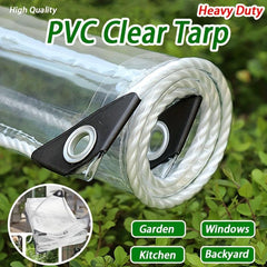Transparent Tarpaulin Clear PVC Cover with Windows Thickened