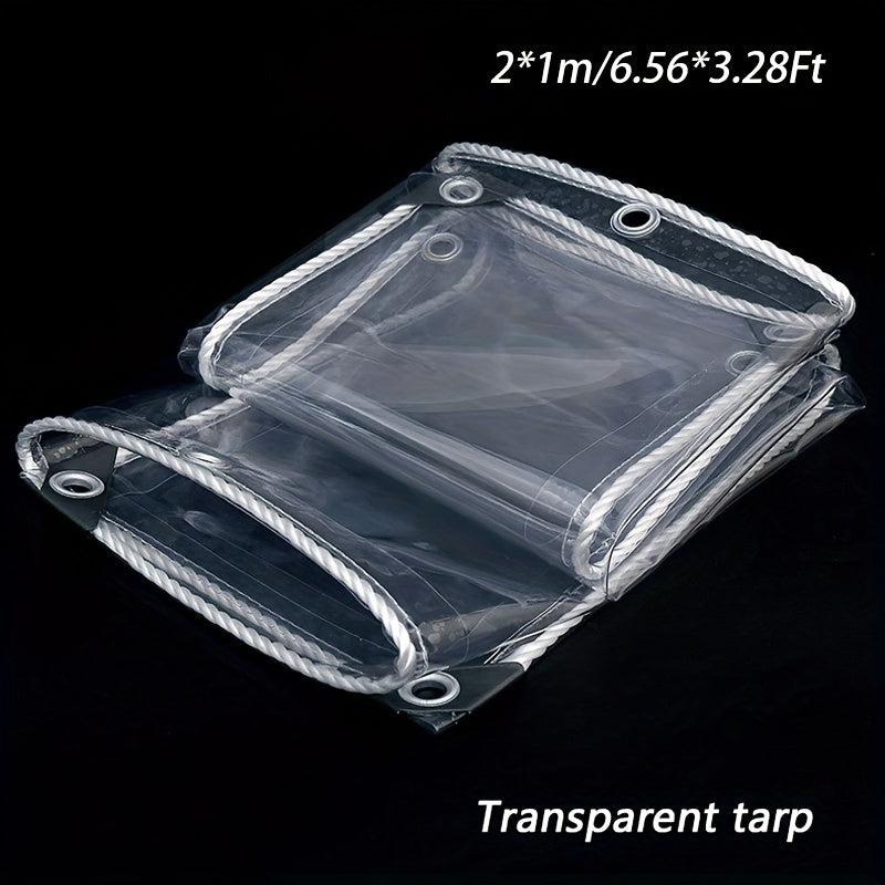 Transparent Tarpaulin Clear PVC Cover with Windows Thickened