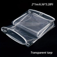 Transparent Tarpaulin Clear PVC Cover with Windows Thickened