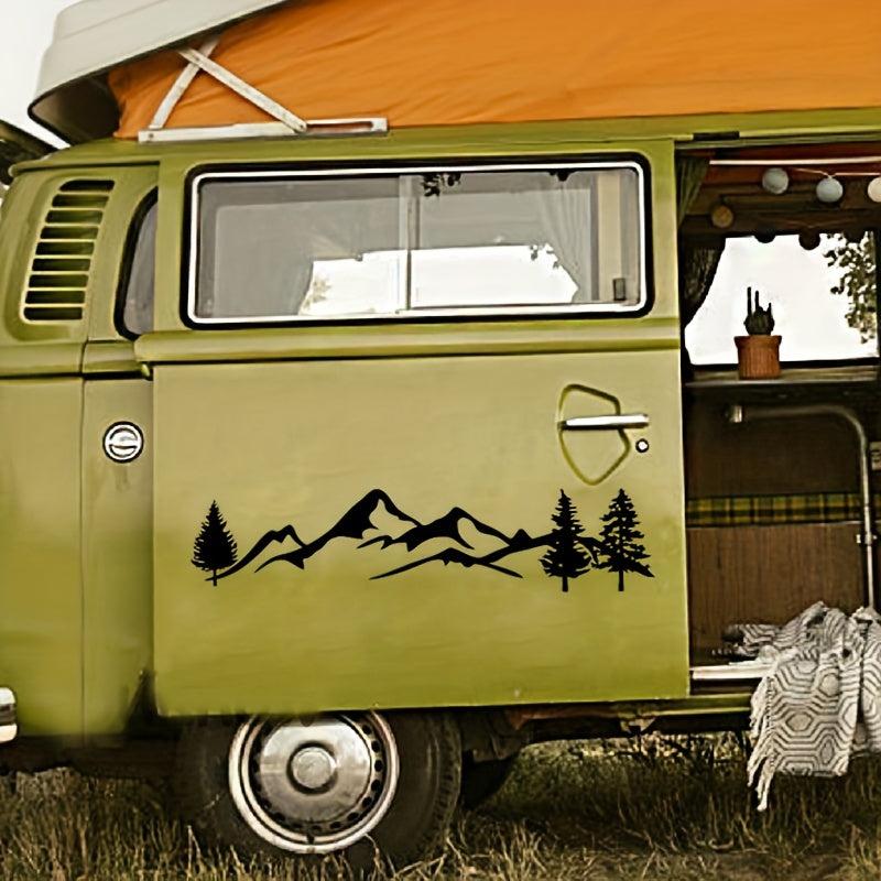Mountain Tree Forest RV Graphic Vinyl Sticker