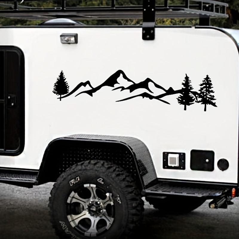 Mountain Tree Forest RV Graphic Vinyl Sticker