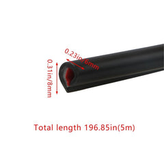 10m Car Door Edge Protector Anti Collision Strip Scratch Guard