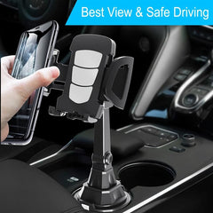 Adjustable Car Cup Holder Phone Mount 360 Rotatable Universal Mobile Mount