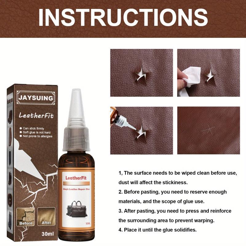Faux Leather Repair Glue for Car Sofa Bags Cracks