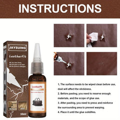 Faux Leather Repair Glue for Car Sofa Bags Cracks