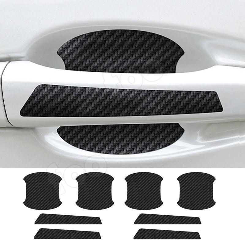 Car Door Bowl Stickers Carbon Fiber Pattern Handle Stickers 4pcs/8pcs Set